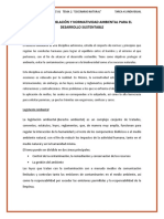 Derecho, Legislación Y Normatividad Ambiental para El Desarrollo Sustentable