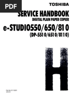 SERVICE HANDBOOK E-Studio 550-650-810