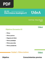 Electrónica Analógica II Introducción A Los Filtros