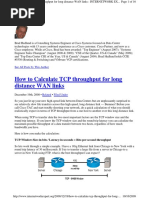 Calculate TCP Throughput