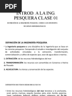 Introducción A La Ingeniería Pesquera - Clase 01