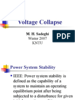 Voltage Collapse: M. H. Sadeghi