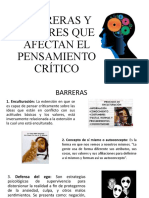 Barreras y Errores Que Afectan El Pensamiento Crítico