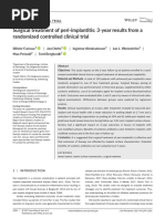 Surgical Treatment of Peri-Implantitis: 3 - Year Results From A Randomized Controlled Clinical Trial