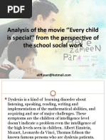 Analysis of The Movie Every Child Is Spe