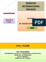 Ley Aplicable - Determinación de La Competencia Legislativa - Derecho de Personas - Acto Juridico - Derecho de Familia