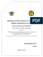 Memoria Tecnica Proyecto Vias