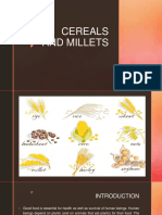 Cereals and Millets.