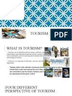 Tourism: What Is Tourism? Four Different Perspective of Tourism Categories of A Visitor Classification of Travelers