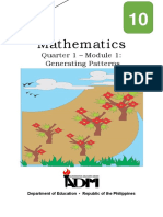 Mathematics: Quarter 1 - Module 1: Generating Patterns