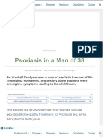 Hpathy Psoriasis in A Man of 38