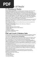 Overview of Oracle E-Business Suite