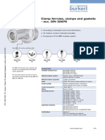 Clamp Ferrules, Clamps and Gaskets - Acc. DIN 32676