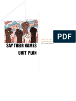 Say Their Names Unit Plan Lessons