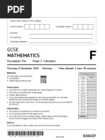 Mathematics: Foundation Tier Paper 2 Calculator