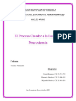 El Proceso Creador A La Luz de La Neurociencia