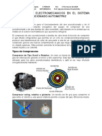 Componentes Electromecanicos en Un Sistema de Aire Acondicionado Automotriz