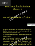 9 - Annual Maintenance Contract