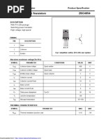 Silicon NPN Power Transistors: Savantic Semiconductor Product Specification