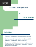 Conflict Management.: by Kitanda Jonathan