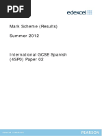 Mark Scheme (Results) Summer 2012