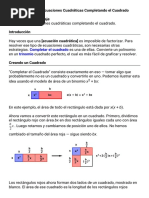 Resolviendo Ecuaciones Cuadráticas Completando El Cuadrado PDF