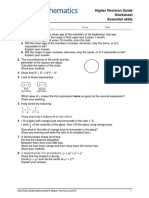 Revision Guide Higher Essential Skills Worksheet