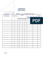 Formulario SCI-207