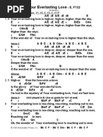 Your Everlasting Love - Chart - E - F