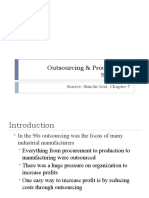 Outsourcing & Procurement Strategies: Source: Simchi-Levi, Chapter 7