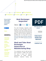 Heat Exchanger Inspection