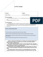 Direct Instruction Lesson Plan