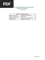 Evidencia # 2 Formulas y Funciones en Excel