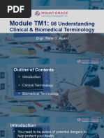 Module TM1:: 08 Understanding Clinical & Biomedical Terminology