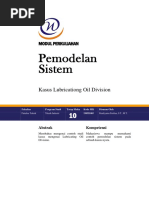 Modul 10 Studi Kasus Lubricating Oil Division