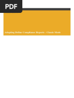 Adopting Define Compliance Reports - Classic Mode: Document Version: 1.0