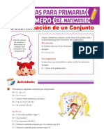 Determinación de Un Conjunto para Primero de Primaria