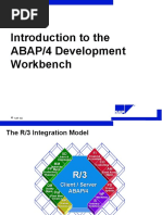 Introduction To The ABAP/4 Development Workbench: Sap Ag