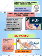 Diapositivas Parto, Apoyo Emocional y Apego Precoz