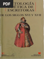 Antología Poética de Escritoras de Los Siglos XVI y XVII