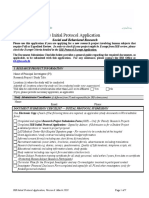 IRB Initial Protocol Application: Social and Behavioral Research