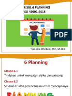 Klausul 6 Planning ISO 45001