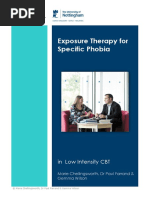 Exposure Therapy For Specific Phobia: in Low Intensity CBT