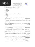 Lista Juros Simples PDF