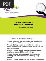 PPB Co Training - Product Costing: by Sudhakara Reddy Jakku