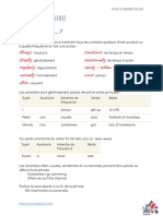 Les Adverbes de Fréquence