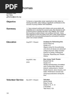 Gabriela Thomas - Resume