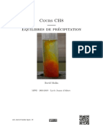 CH8 Equilibre de Precipitation