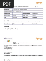 Assignment 1 Front Sheet