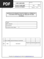 Method Statement For Flushing & Chemical Cleaning Procedure of Chilled Water System